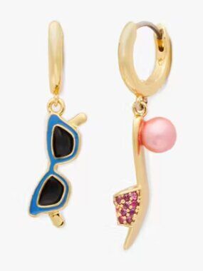 Kate Spade Sweet Treasures Charm Huggies - NWT